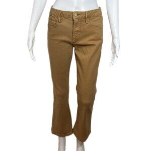 PRE-OWNED - Frame Beige Le Crop Mini Boot Size 28